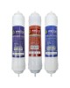 WELLON Korean stem Type Carbon Inline Filter Cartridge Set for RO System(Push Fit Inline)